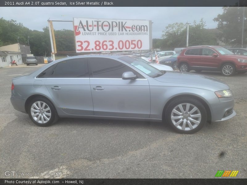 Ice Silver Metallic / Black 2011 Audi A4 2.0T quattro Sedan