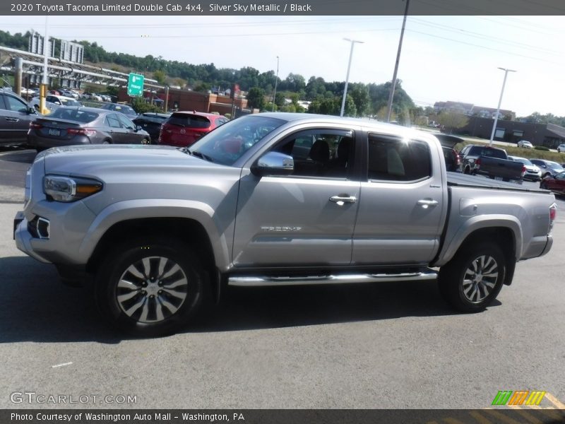 Silver Sky Metallic / Black 2020 Toyota Tacoma Limited Double Cab 4x4