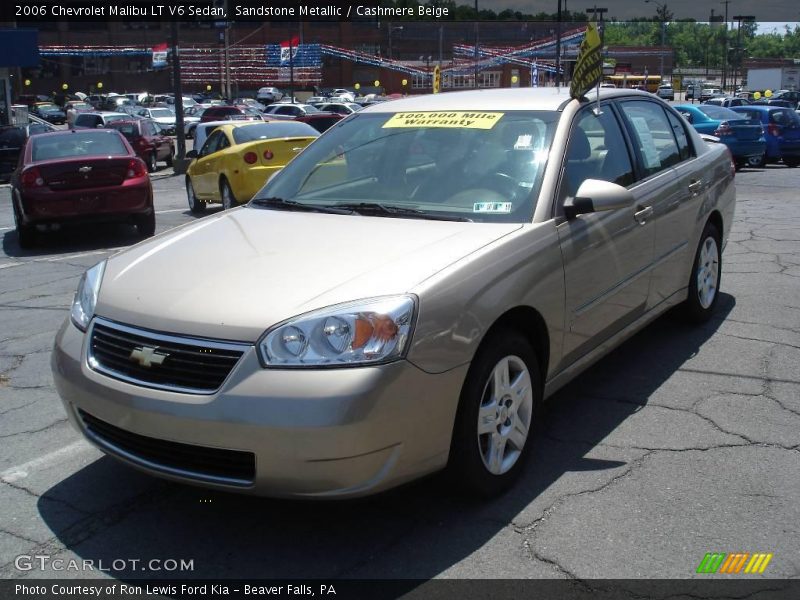 Sandstone Metallic / Cashmere Beige 2006 Chevrolet Malibu LT V6 Sedan