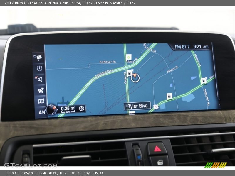 Black Sapphire Metallic / Black 2017 BMW 6 Series 650i xDrive Gran Coupe