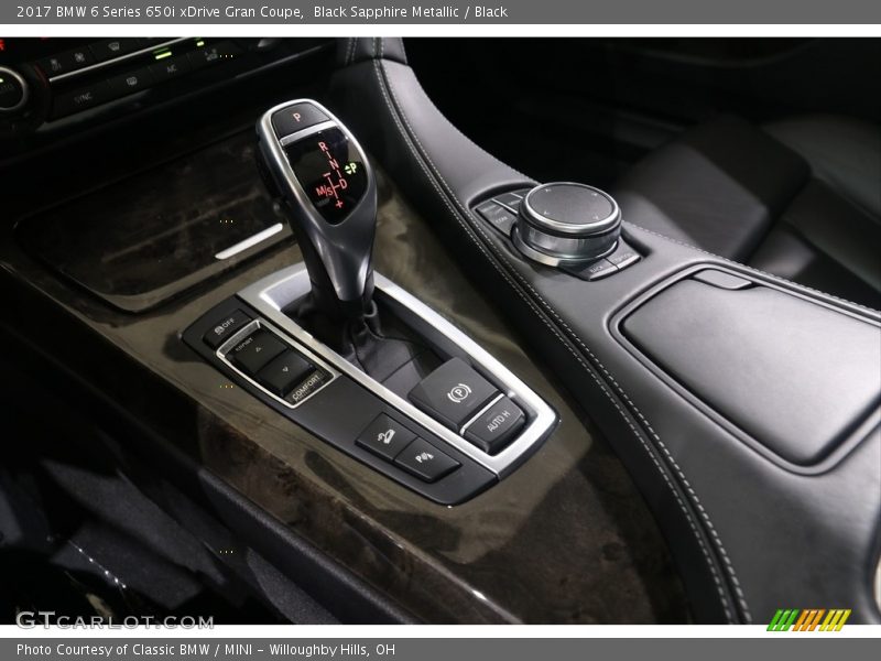 Black Sapphire Metallic / Black 2017 BMW 6 Series 650i xDrive Gran Coupe