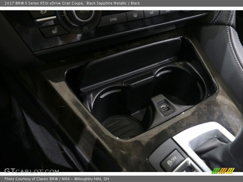 Black Sapphire Metallic / Black 2017 BMW 6 Series 650i xDrive Gran Coupe