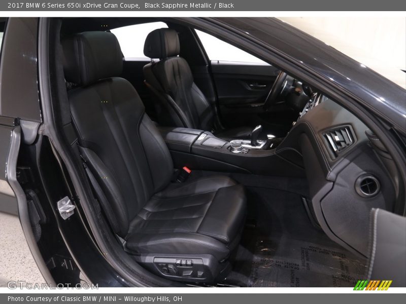 Black Sapphire Metallic / Black 2017 BMW 6 Series 650i xDrive Gran Coupe