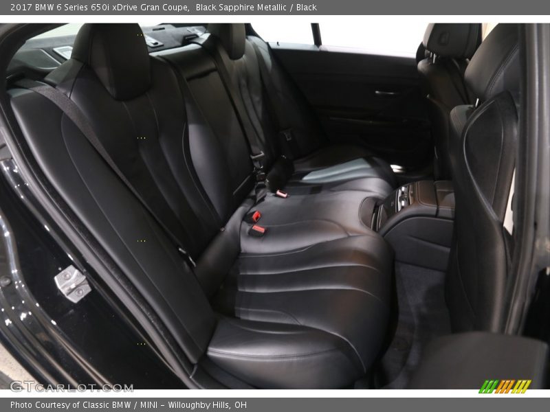 Black Sapphire Metallic / Black 2017 BMW 6 Series 650i xDrive Gran Coupe