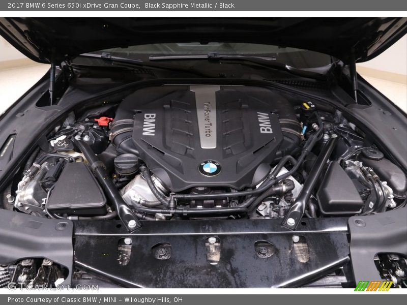 Black Sapphire Metallic / Black 2017 BMW 6 Series 650i xDrive Gran Coupe
