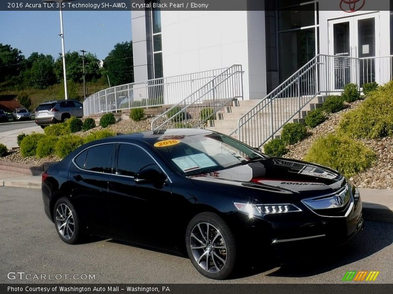 Crystal Black Pearl / Ebony 2016 Acura TLX 3.5 Technology SH-AWD