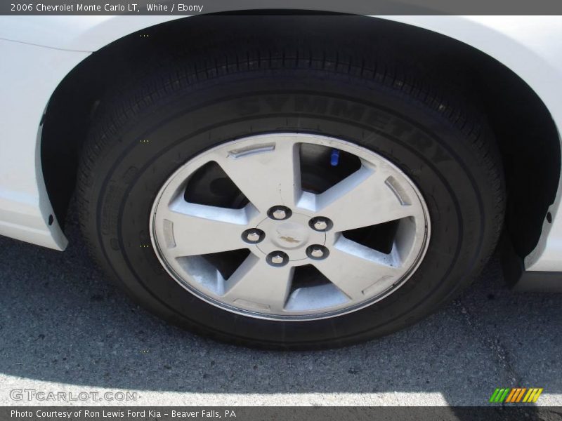 White / Ebony 2006 Chevrolet Monte Carlo LT