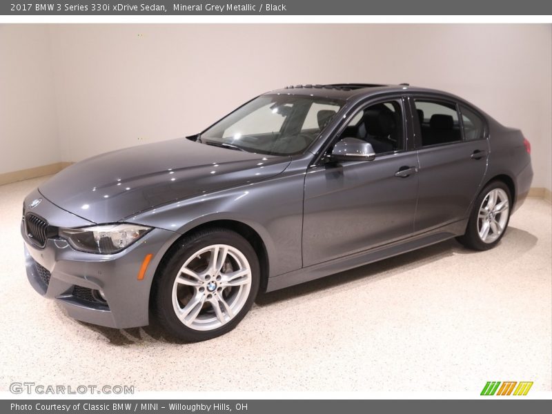 Mineral Grey Metallic / Black 2017 BMW 3 Series 330i xDrive Sedan