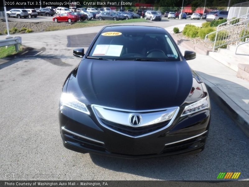 Crystal Black Pearl / Ebony 2016 Acura TLX 3.5 Technology SH-AWD