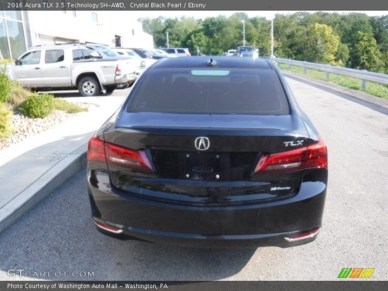 Crystal Black Pearl / Ebony 2016 Acura TLX 3.5 Technology SH-AWD