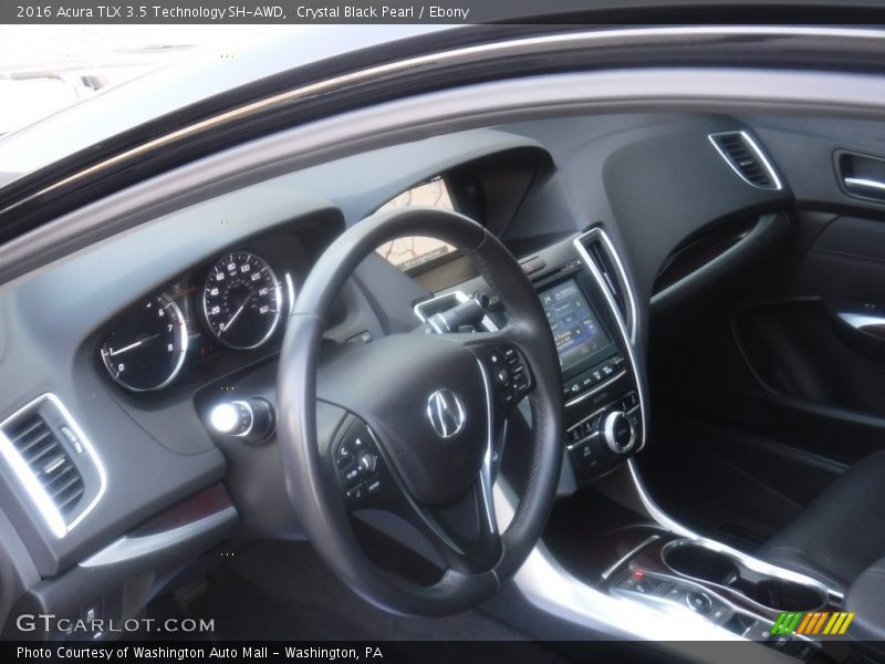Crystal Black Pearl / Ebony 2016 Acura TLX 3.5 Technology SH-AWD