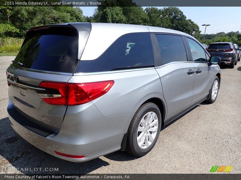 Lunar Silver Metallic / Mocha 2021 Honda Odyssey LX