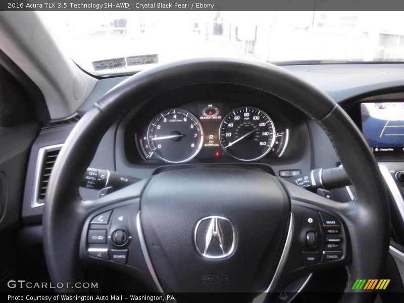 Crystal Black Pearl / Ebony 2016 Acura TLX 3.5 Technology SH-AWD