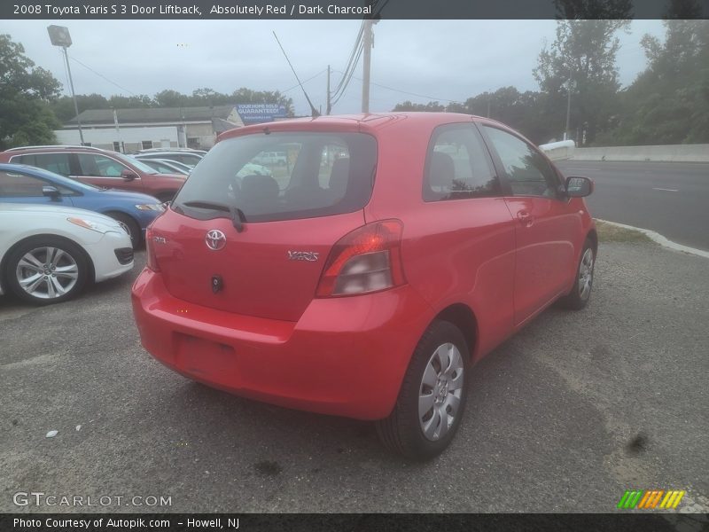 Absolutely Red / Dark Charcoal 2008 Toyota Yaris S 3 Door Liftback