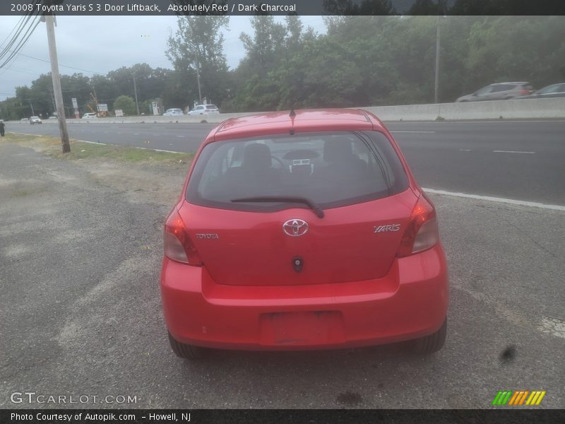 Absolutely Red / Dark Charcoal 2008 Toyota Yaris S 3 Door Liftback