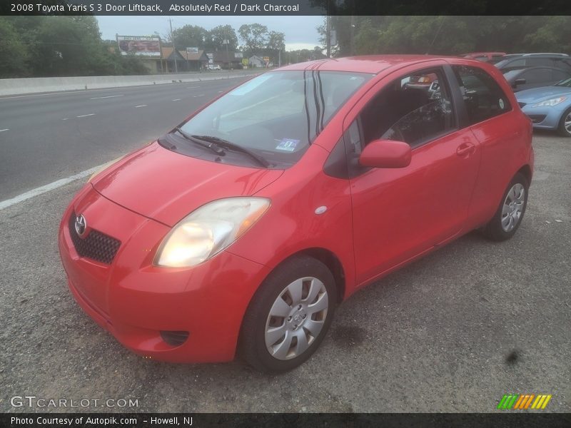 Absolutely Red / Dark Charcoal 2008 Toyota Yaris S 3 Door Liftback