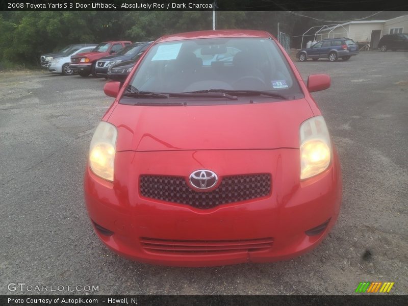 Absolutely Red / Dark Charcoal 2008 Toyota Yaris S 3 Door Liftback