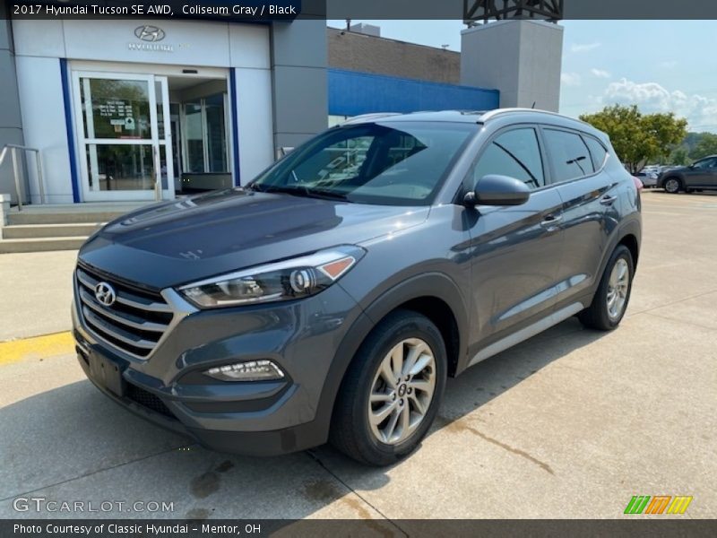 Coliseum Gray / Black 2017 Hyundai Tucson SE AWD