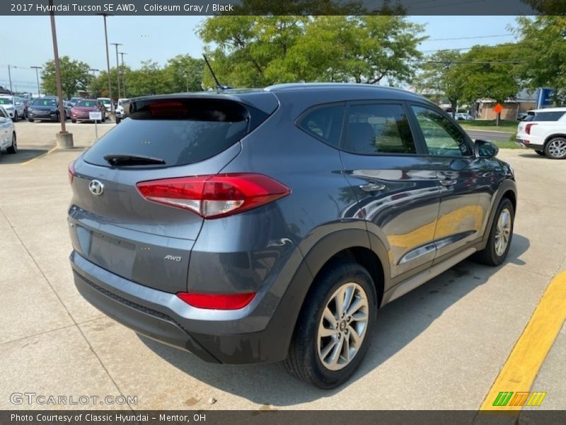 Coliseum Gray / Black 2017 Hyundai Tucson SE AWD