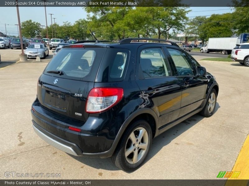 Black Pearl Metallic / Black 2009 Suzuki SX4 Crossover Technology AWD