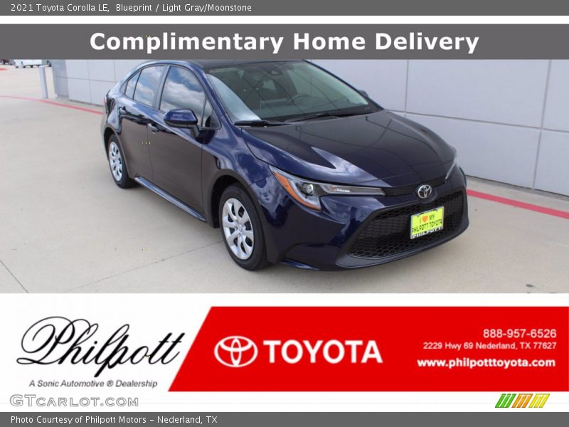 Blueprint / Light Gray/Moonstone 2021 Toyota Corolla LE