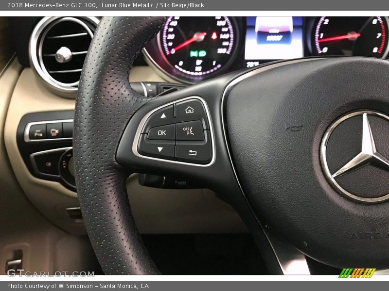 Lunar Blue Metallic / Silk Beige/Black 2018 Mercedes-Benz GLC 300