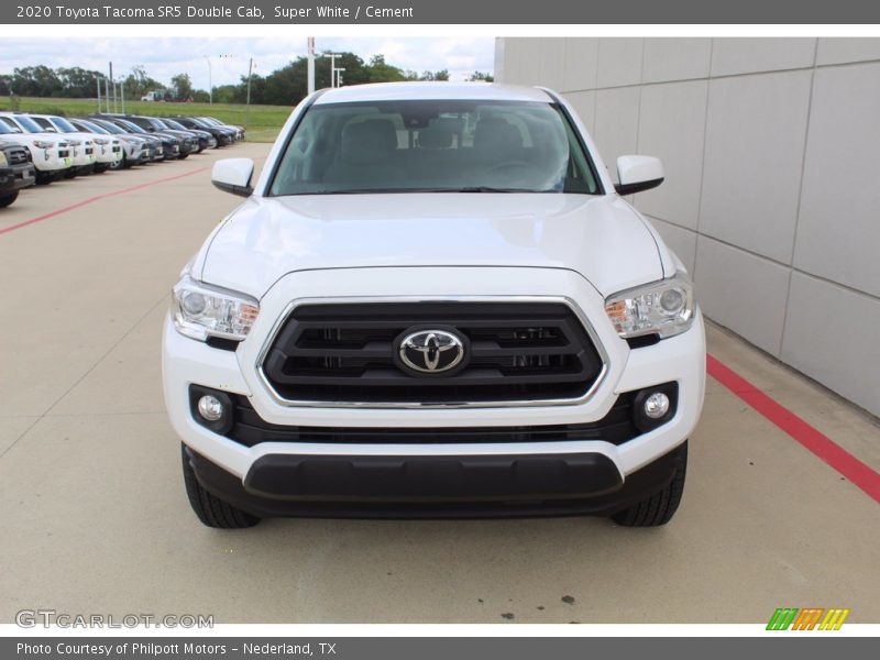 Super White / Cement 2020 Toyota Tacoma SR5 Double Cab
