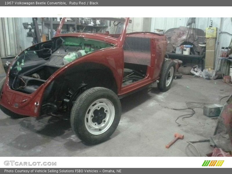 Ruby Red / Black 1967 Volkswagen Beetle Convertible