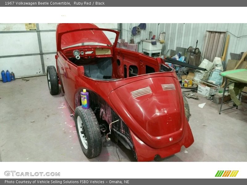 Ruby Red / Black 1967 Volkswagen Beetle Convertible