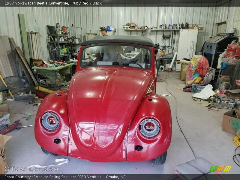 Ruby Red / Black 1967 Volkswagen Beetle Convertible