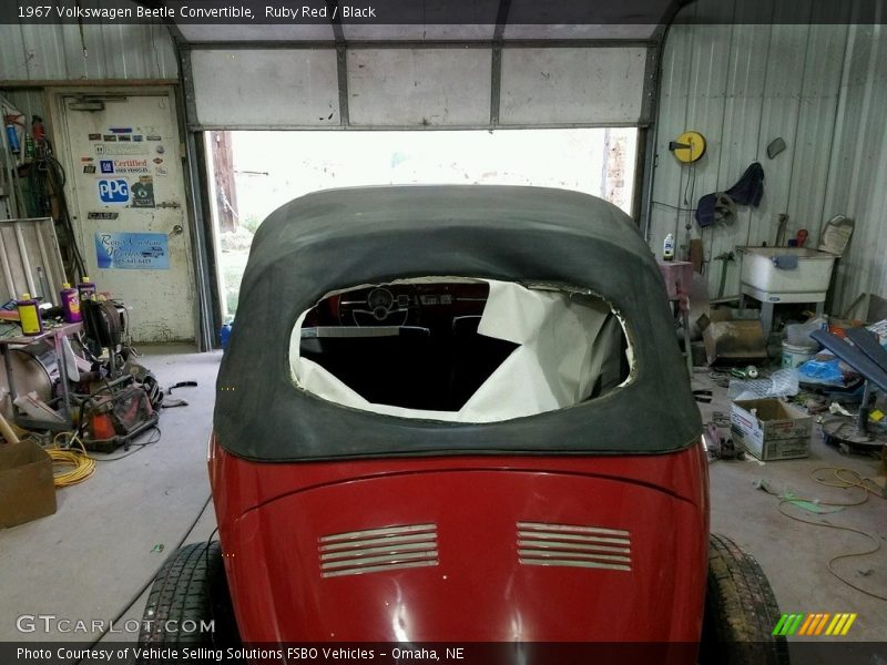 Ruby Red / Black 1967 Volkswagen Beetle Convertible
