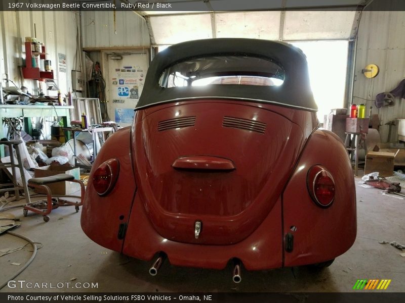 Ruby Red / Black 1967 Volkswagen Beetle Convertible