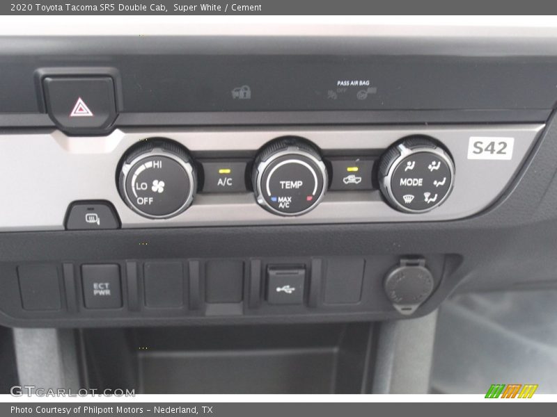Super White / Cement 2020 Toyota Tacoma SR5 Double Cab