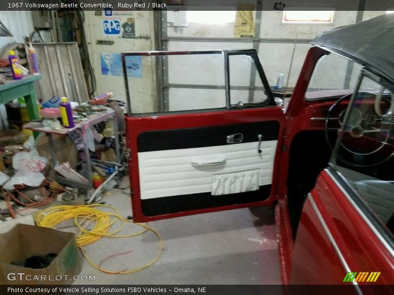 Ruby Red / Black 1967 Volkswagen Beetle Convertible