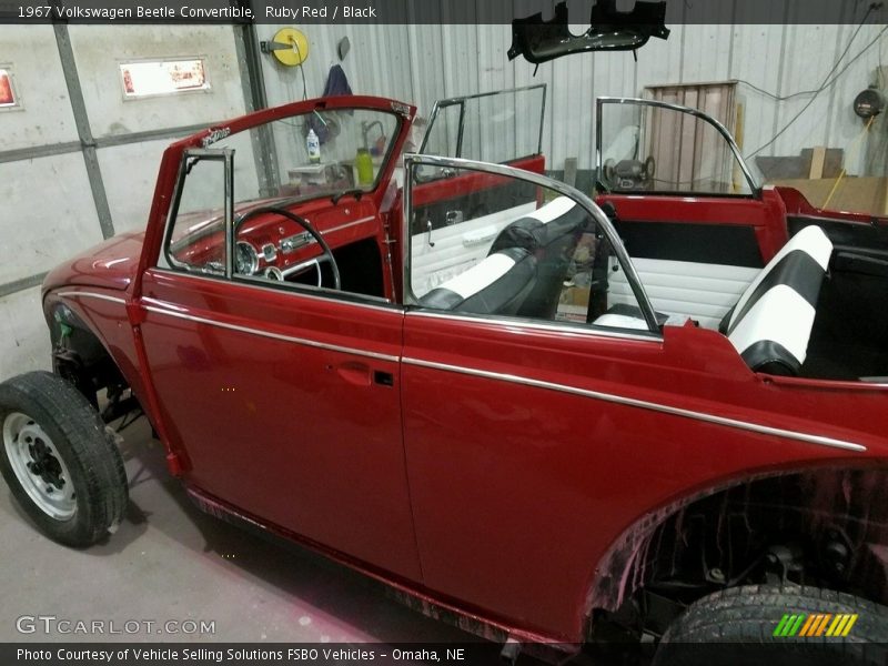 Ruby Red / Black 1967 Volkswagen Beetle Convertible