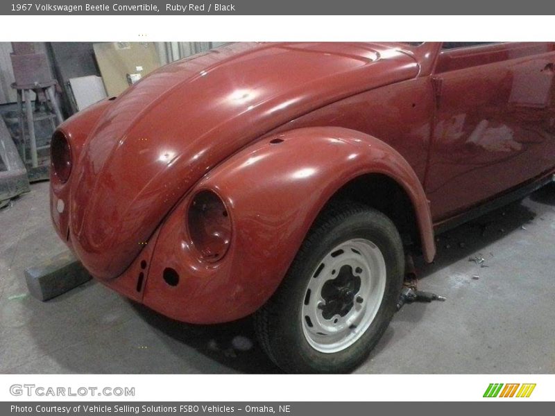 Ruby Red / Black 1967 Volkswagen Beetle Convertible