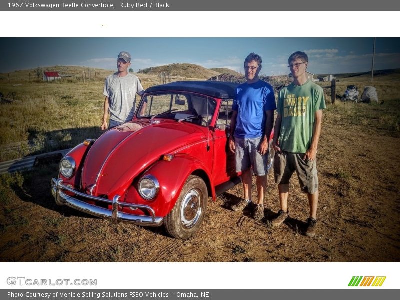 Ruby Red / Black 1967 Volkswagen Beetle Convertible