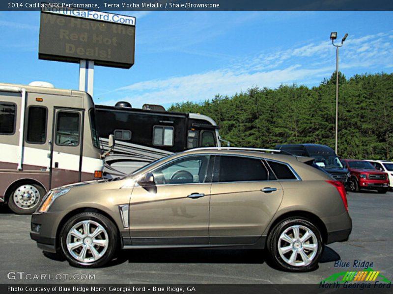 Terra Mocha Metallic / Shale/Brownstone 2014 Cadillac SRX Performance