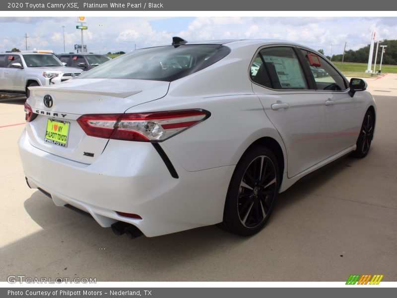 Platinum White Pearl / Black 2020 Toyota Camry XSE