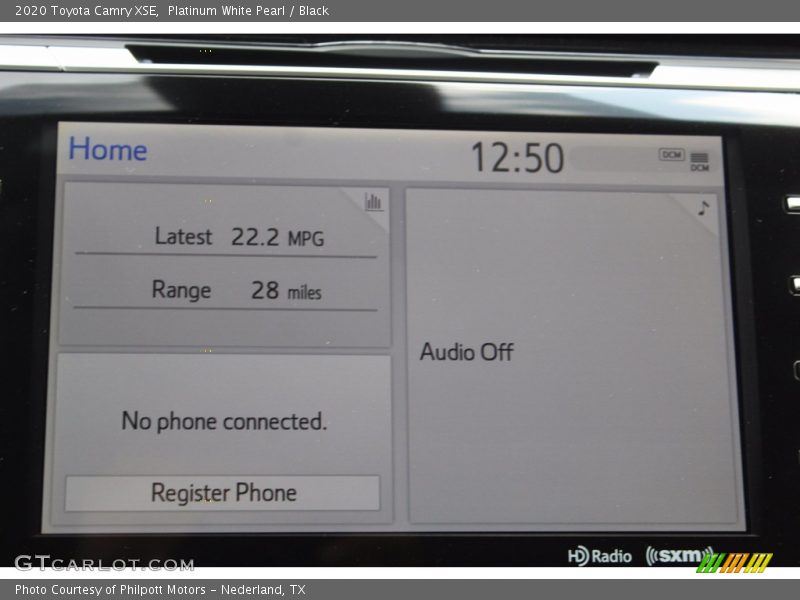Platinum White Pearl / Black 2020 Toyota Camry XSE