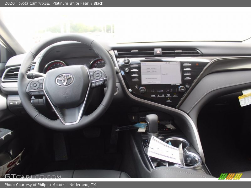 Platinum White Pearl / Black 2020 Toyota Camry XSE