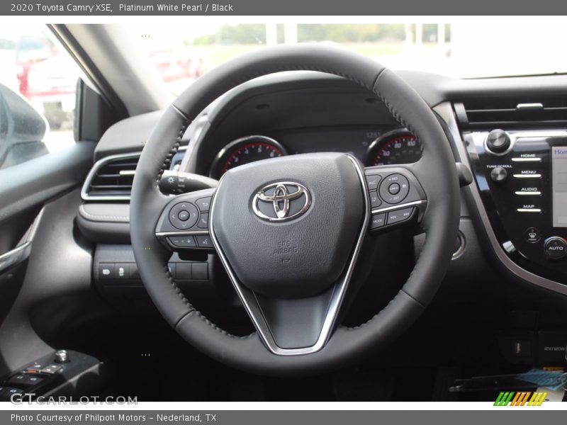 Platinum White Pearl / Black 2020 Toyota Camry XSE