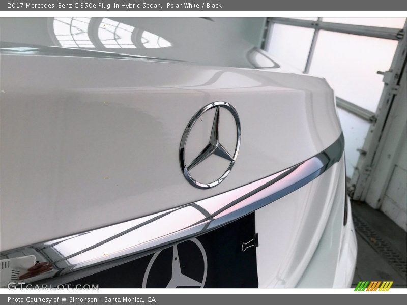 Polar White / Black 2017 Mercedes-Benz C 350e Plug-in Hybrid Sedan