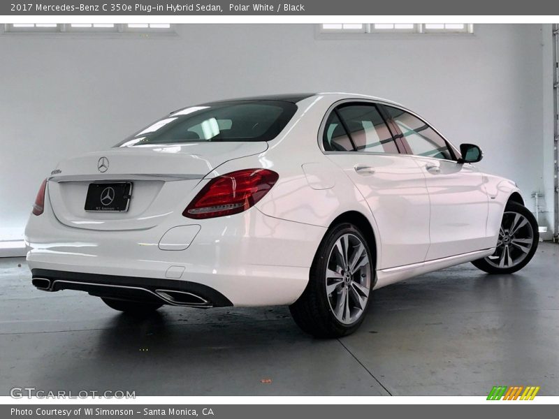 Polar White / Black 2017 Mercedes-Benz C 350e Plug-in Hybrid Sedan