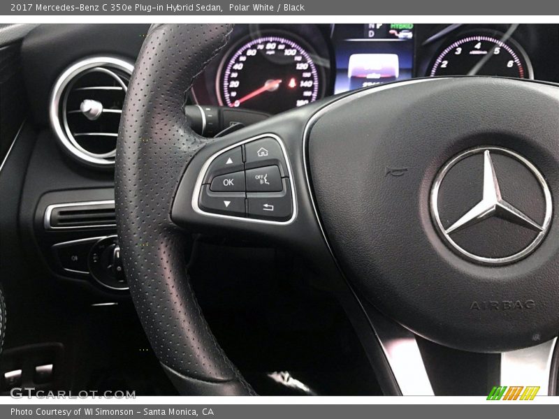 Polar White / Black 2017 Mercedes-Benz C 350e Plug-in Hybrid Sedan