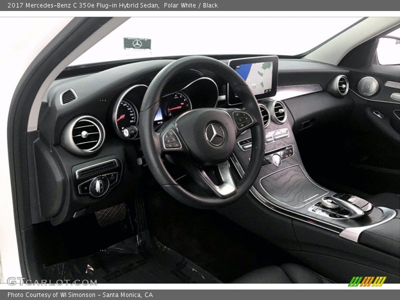 Polar White / Black 2017 Mercedes-Benz C 350e Plug-in Hybrid Sedan