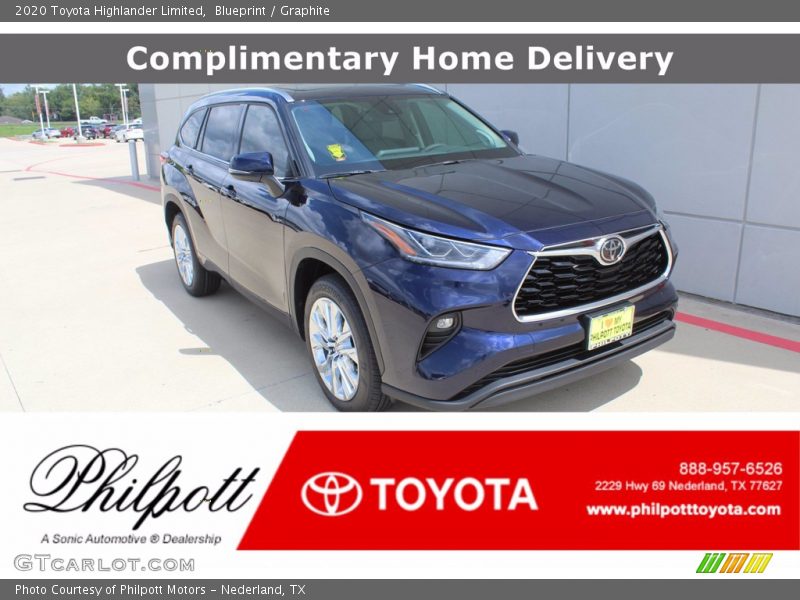 Blueprint / Graphite 2020 Toyota Highlander Limited