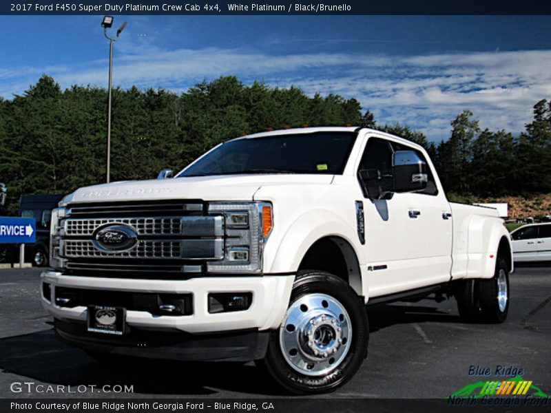 White Platinum / Black/Brunello 2017 Ford F450 Super Duty Platinum Crew Cab 4x4