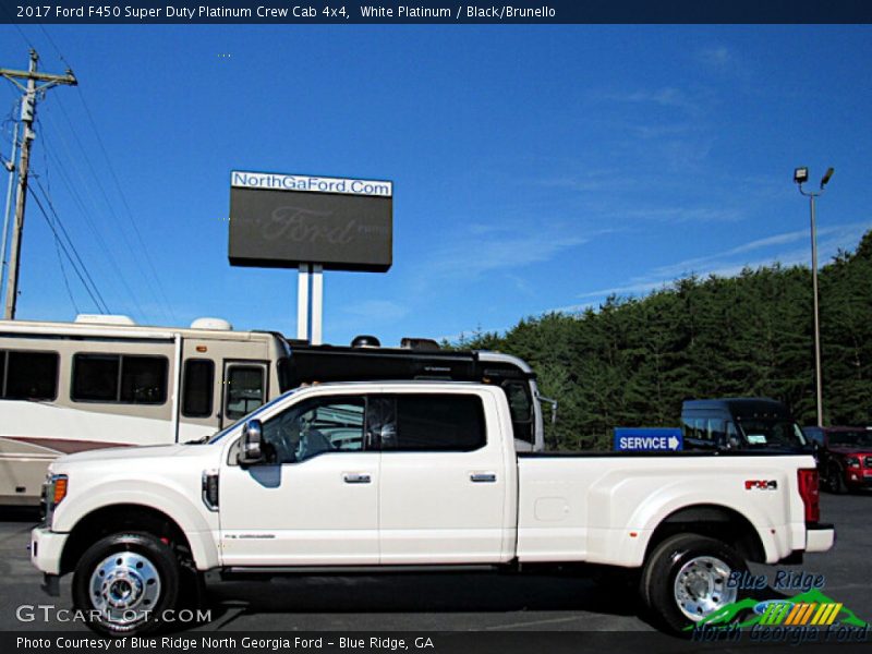 White Platinum / Black/Brunello 2017 Ford F450 Super Duty Platinum Crew Cab 4x4