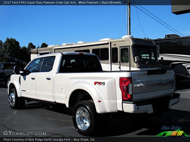 White Platinum / Black/Brunello 2017 Ford F450 Super Duty Platinum Crew Cab 4x4